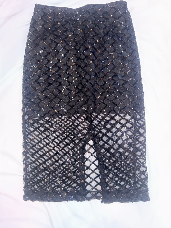 J. Crew Dresses & Skirts - J. Crew Black Sequined Lattice Pencil Skirt